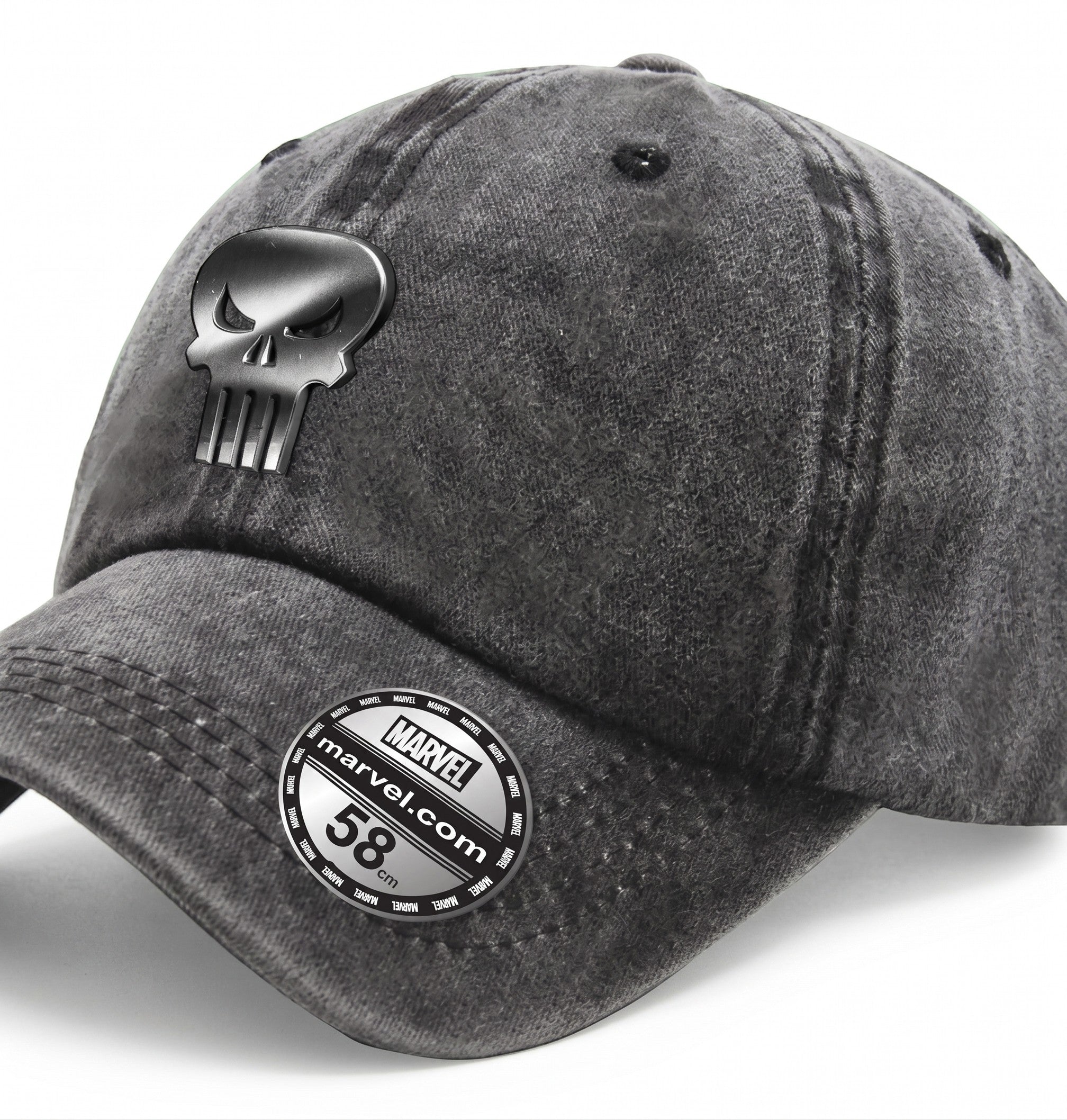 Casquette Marvel The Punisher - Logo Métallique Denim COTTON DIVISION