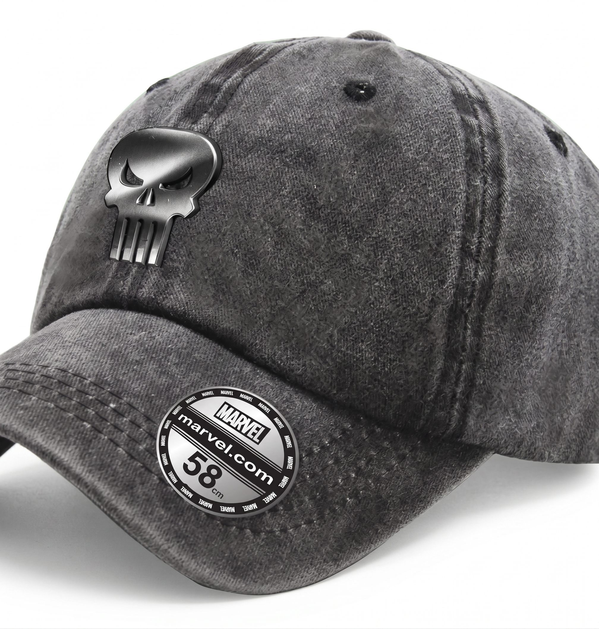 Casquette Marvel The Punisher - Logo Métallique Denim COTTON DIVISION