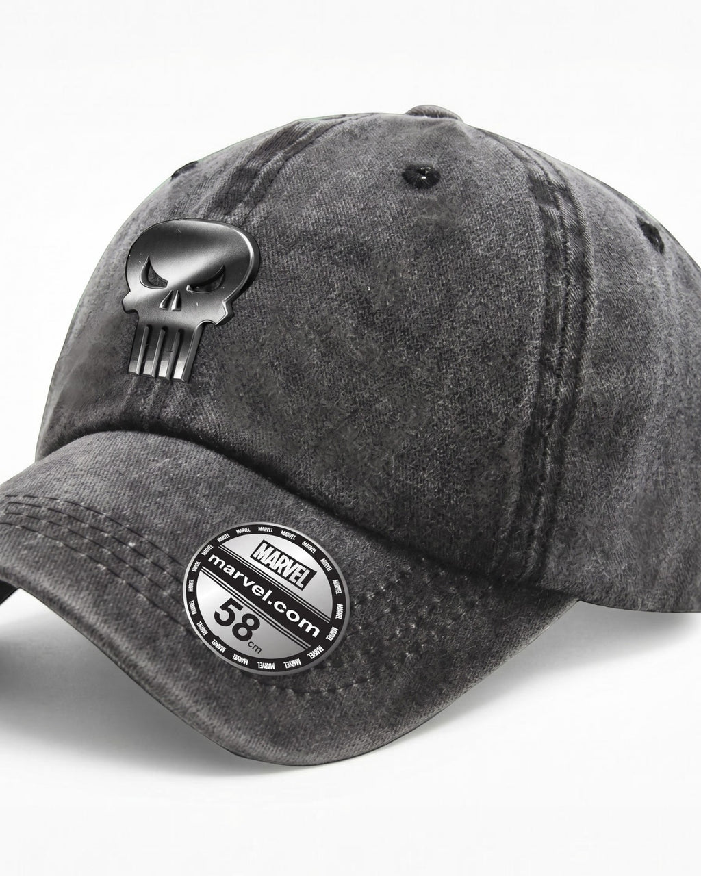 Casquette Marvel The Punisher - Logo Métallique Denim COTTON DIVISION