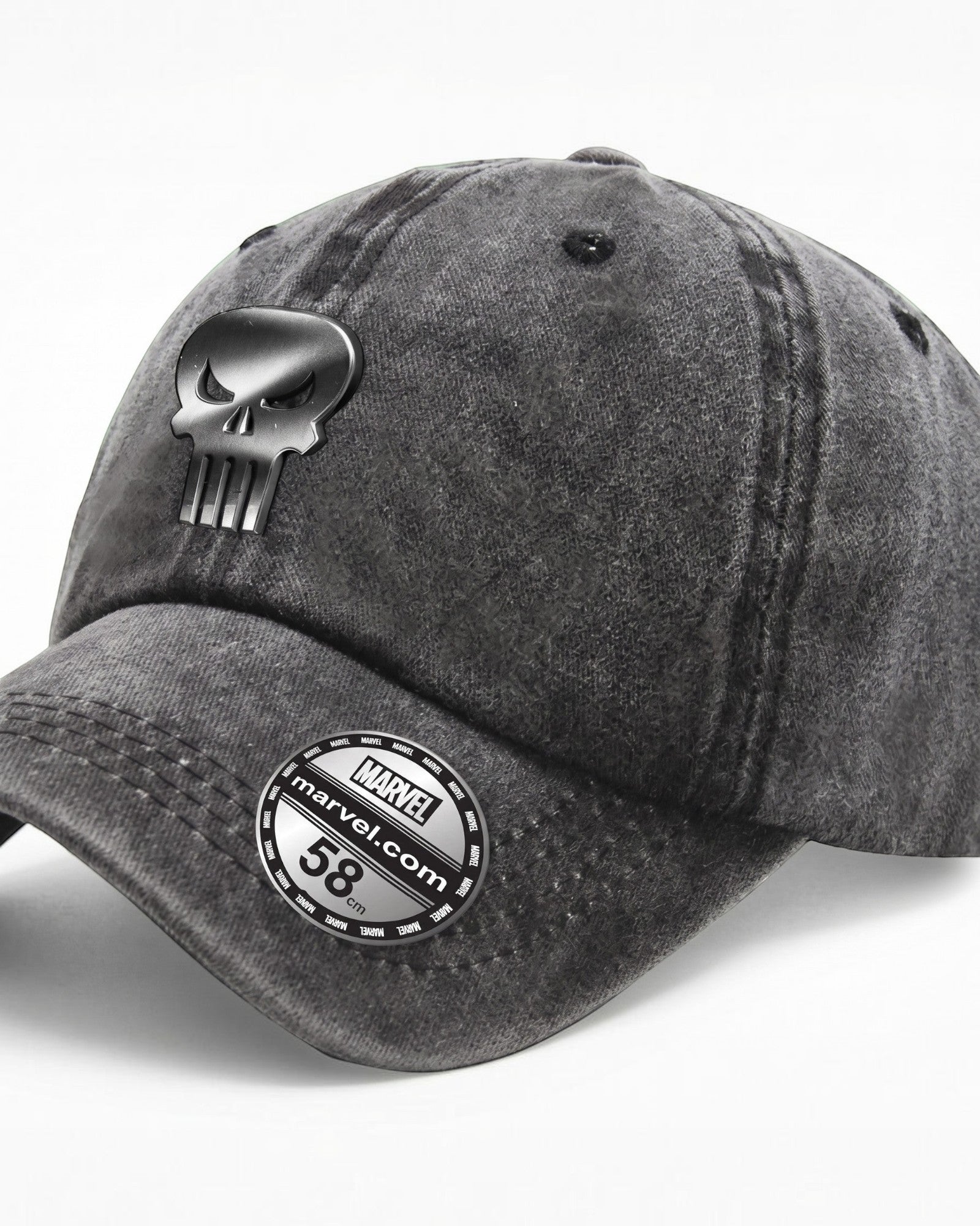 Casquette Marvel The Punisher - Logo Métallique Denim COTTON DIVISION