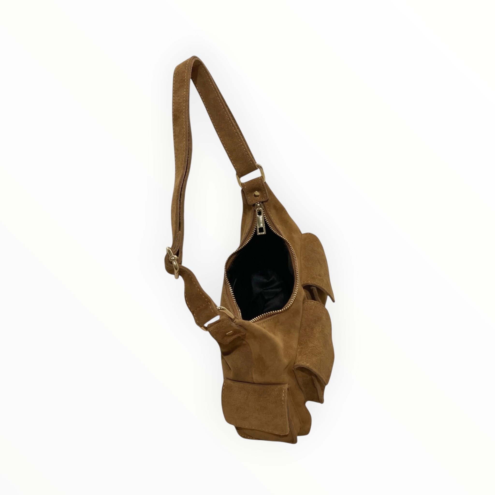 Sac bandoulière cuir suédé DOLLAR LOUISA LEE - Sacs - LOUISA LEE