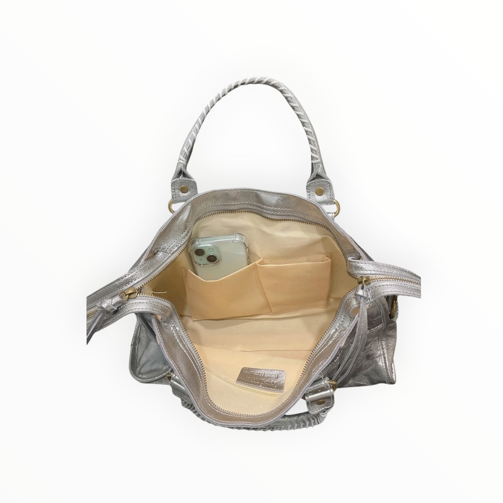 Sac cuir irisé Judith Large LOUISA LEE - Sacs - LOUISA LEE