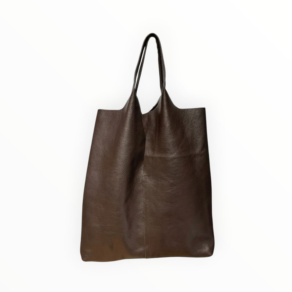 Sac cabas cuir grainé SAND LOUISA LEE - Sacs - LOUISA LEE