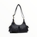 Sac bandoulière cargo cuir grainé LOUISA LEE - Sacs - LOUISA LEE