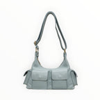 Sac bandoulière cargo cuir grainé LOUISA LEE - Sacs - LOUISA LEE