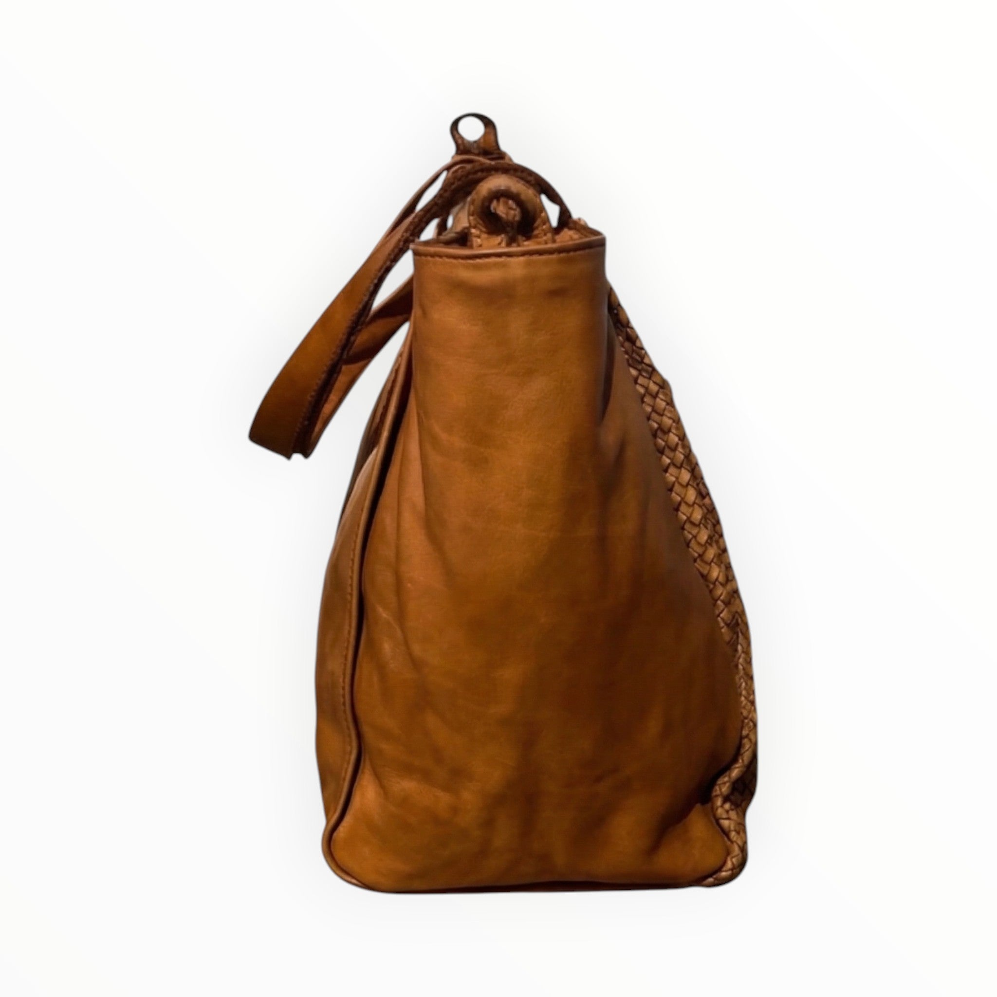 Sac cabas cuir tressé Washed MARIANA LOUISA LEE - Sacs - LOUISA LEE