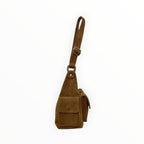 Sac bandoulière cuir suédé DOLLAR LOUISA LEE - Sacs - LOUISA LEE