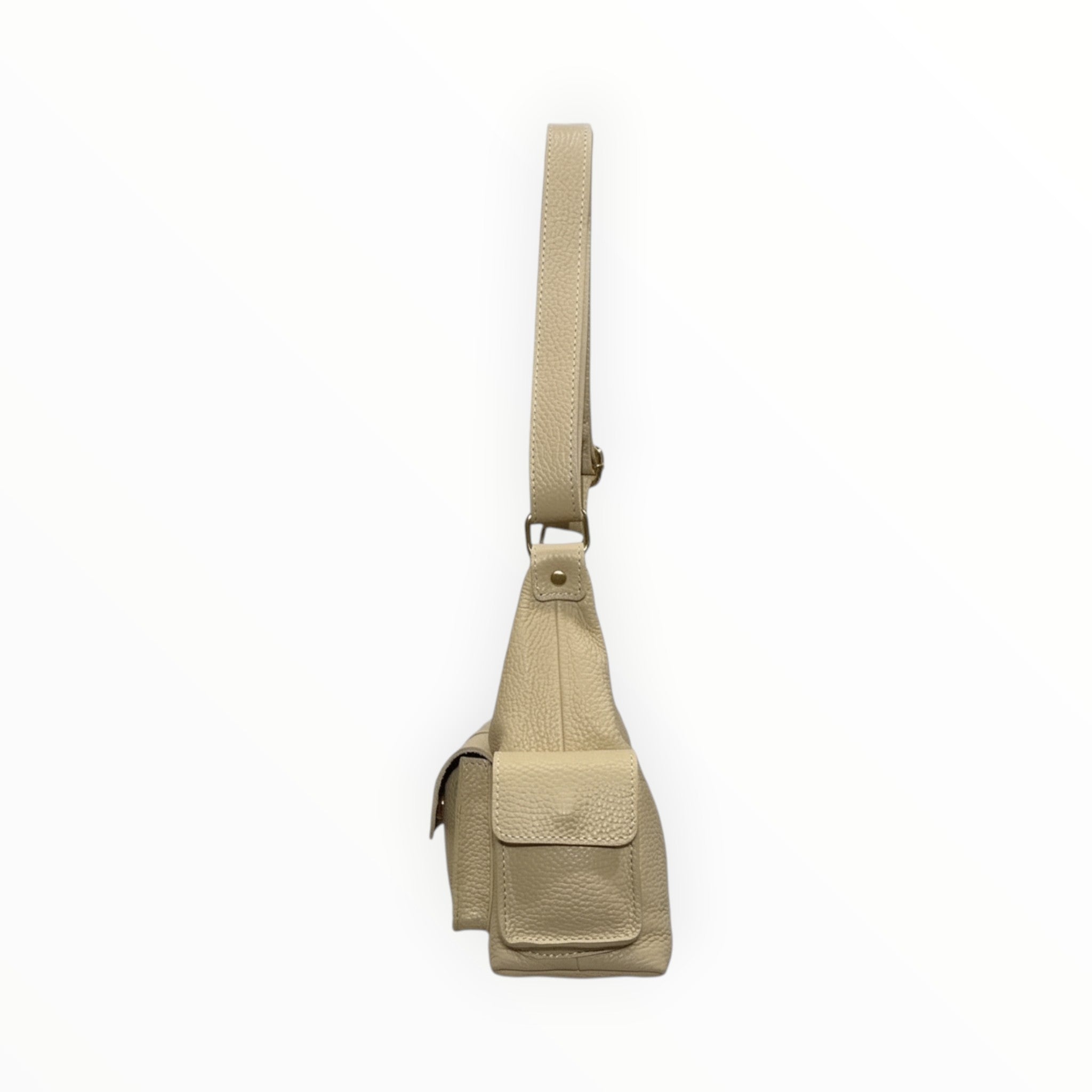 Sac bandoulière cargo cuir grainé LOUISA LEE - Sacs - LOUISA LEE