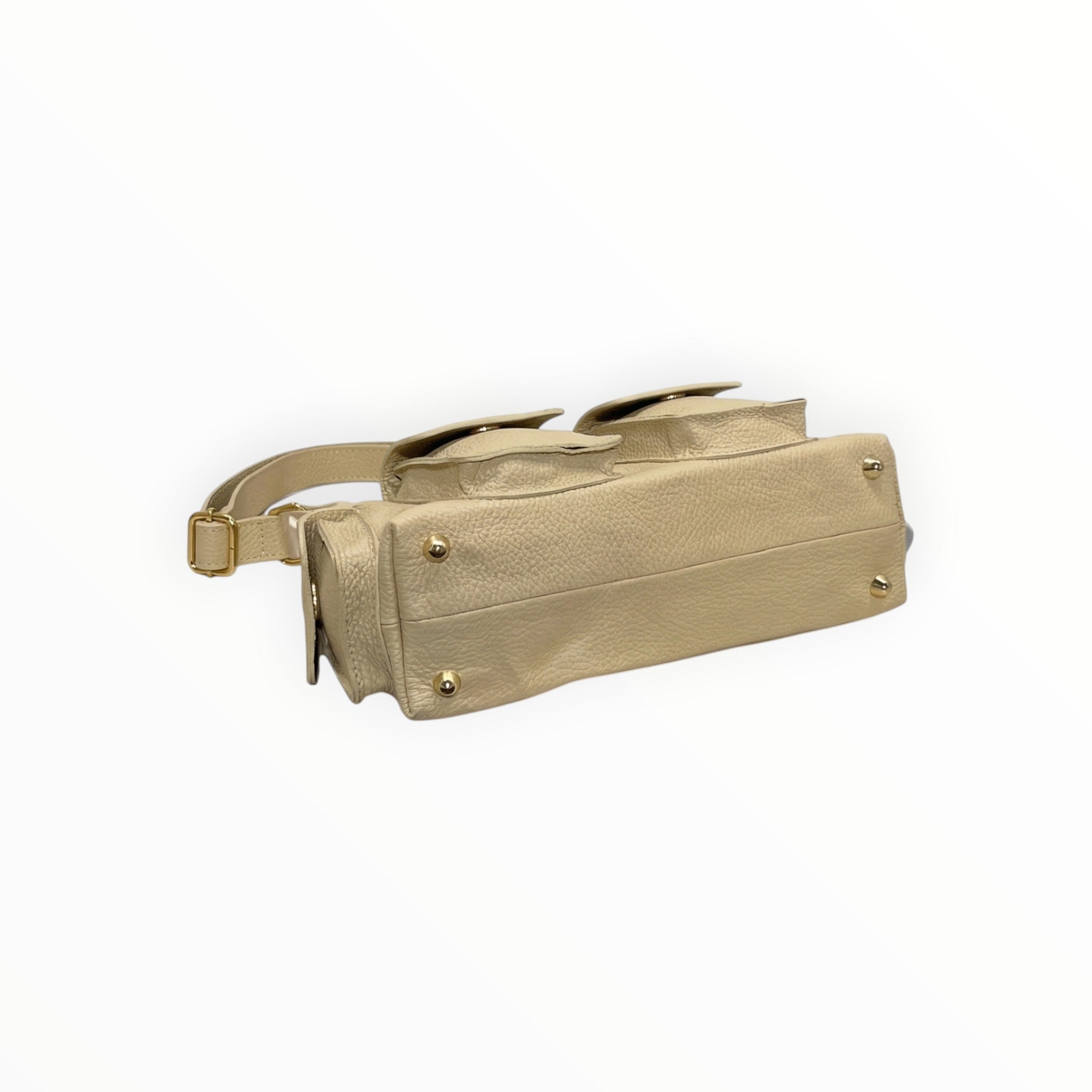 Sac bandoulière cargo cuir grainé LOUISA LEE - Sacs - LOUISA LEE