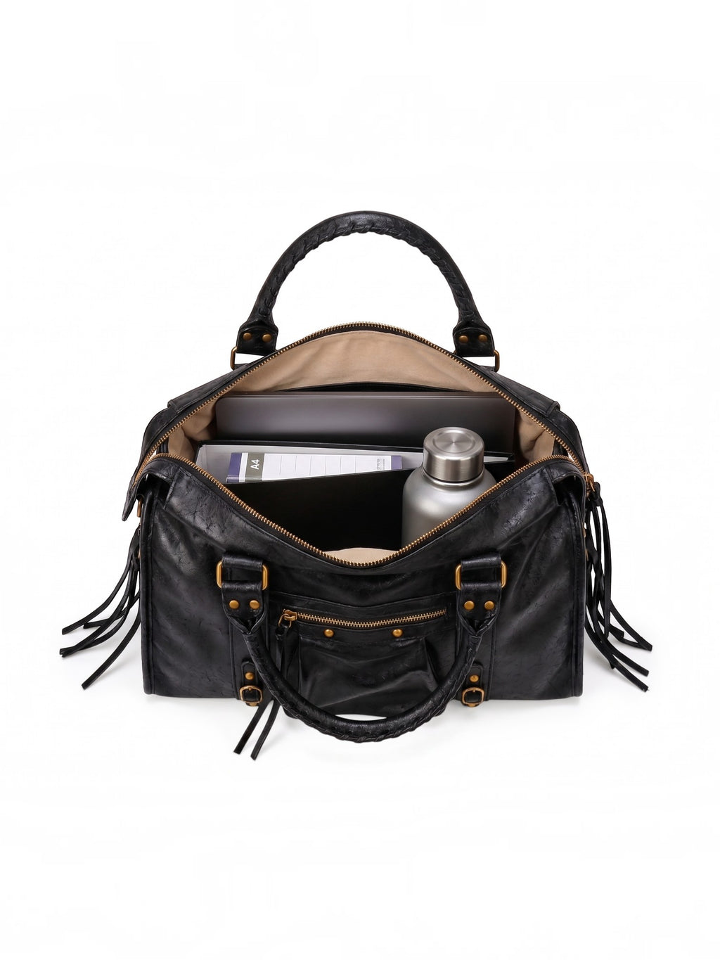 Sac en cuit, brosser   100 % cuir véritable XL