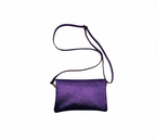 Pochette bandoulière cuir irisé 20 cm LOUISA LEE - Sacs - LOUISA LEE