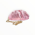 Sac plissé cuir irisé chainé LOUISA LEE - Sacs - LOUISA LEE