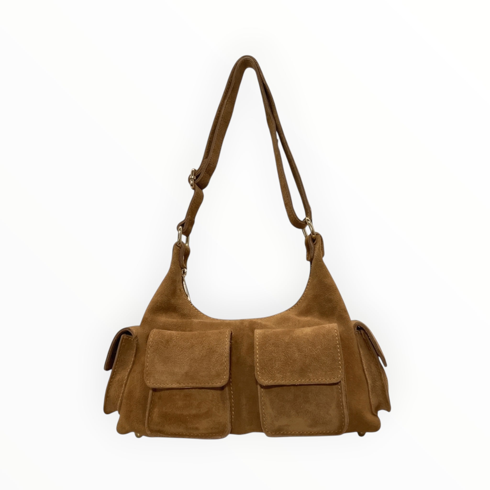 Sac bandoulière cuir suédé DOLLAR LOUISA LEE - Sacs - LOUISA LEE