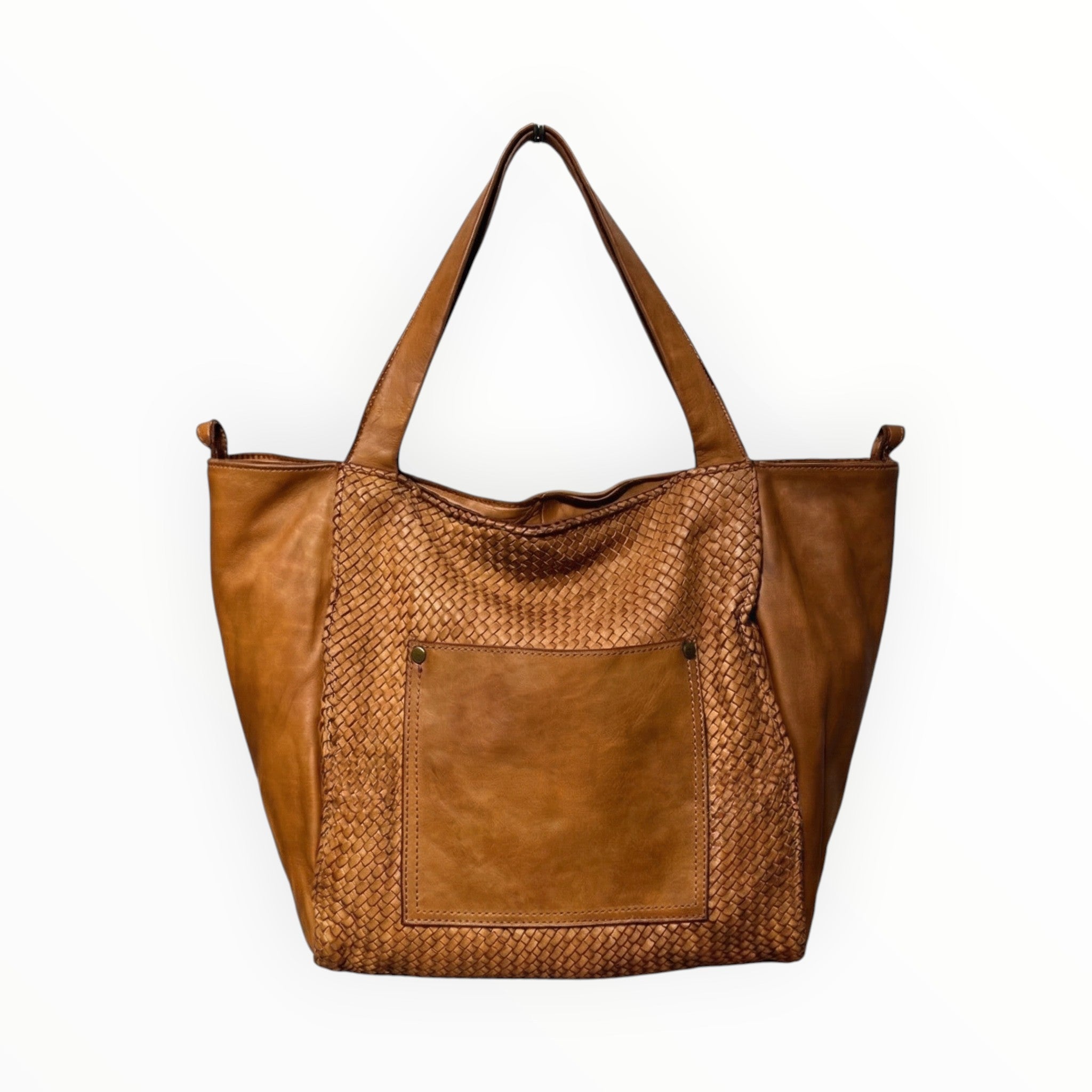Sac cabas cuir tressé Washed MARIANA LOUISA LEE - Sacs - LOUISA LEE