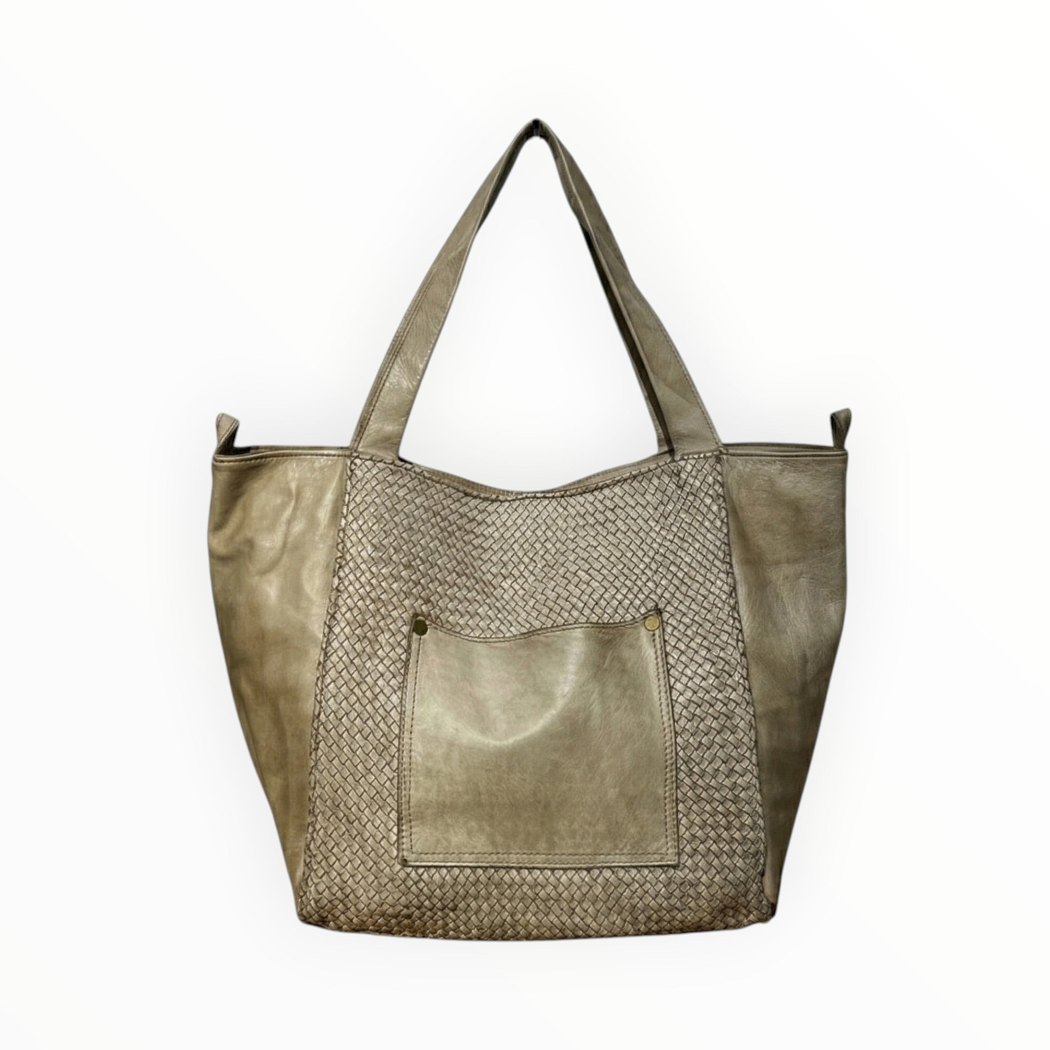 Sac cabas cuir tressé Washed MARIANA LOUISA LEE - Sacs - LOUISA LEE