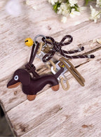 Grigri Sac & Porte-clé Chien et Clochette ÉLINE L'ATELIER