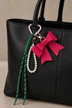 Grigri Sac & Porte-clé Nœud et Perles ÉLINE L'ATELIER