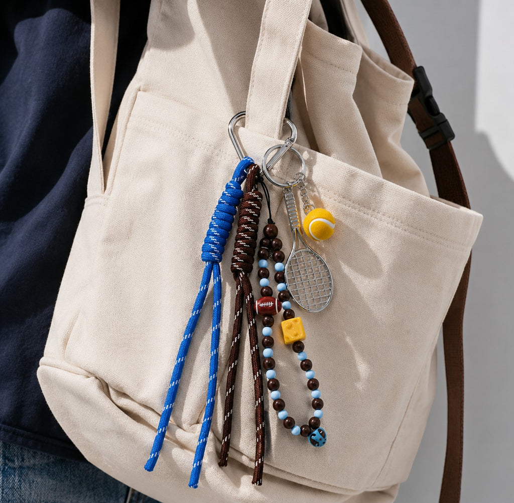 Grigri Sac & Porte-clé Tennis ÉLINE L'ATELIER