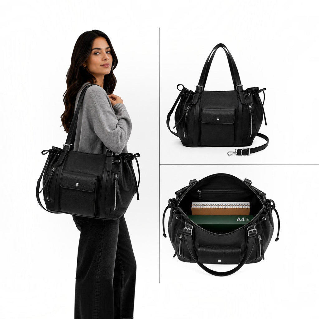 Sac à main Cours, Bureau et Travail - — Cuir Vegan PARIS XXL