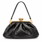Sac à main en cuir plissé à fermoir boule GALLANTRY