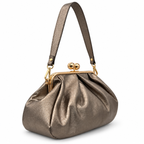 Sac à main en cuir plissé à fermoir boule GALLANTRY