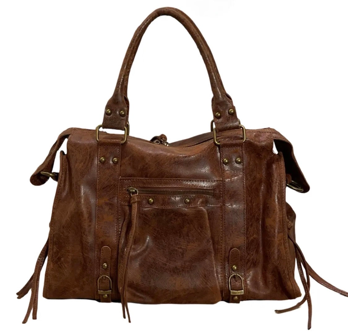 Sac cuir format A4  CAPUCINE L LOUISA LEE