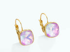 Boucles d’oreilles dorées à reflets roses ÉLINE L’ATELIER