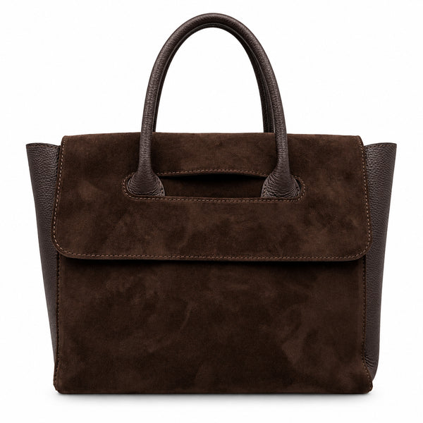Sac à main en cuir suédé à rabat GALLANTRY