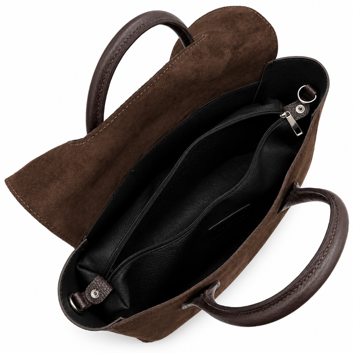Sac à main en cuir suédé à rabat GALLANTRY