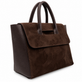 Sac à main en cuir suédé à rabat GALLANTRY