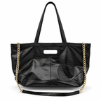 Sac cabas en cuir véritable avec chaîne dorée GALLANTRY