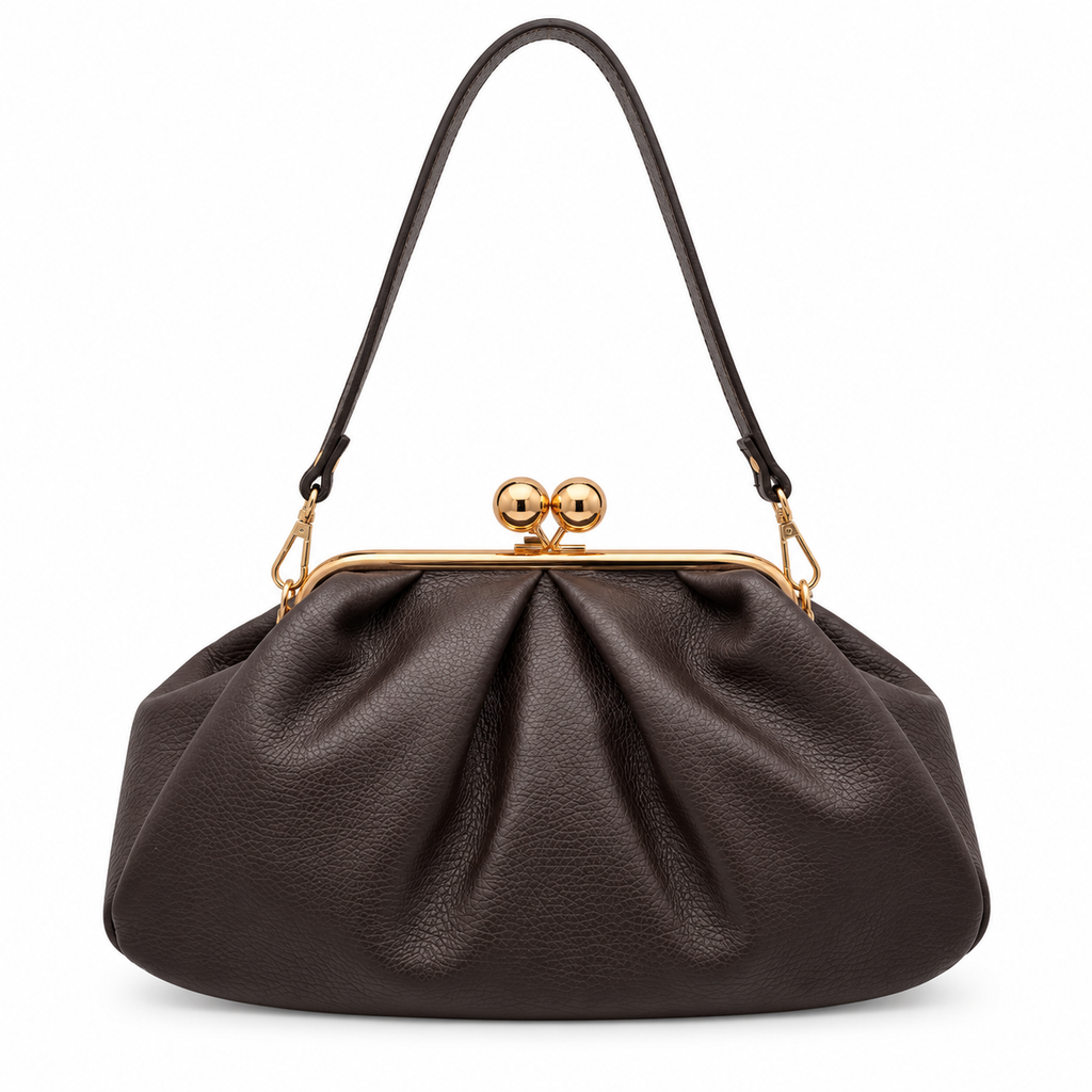 Sac à main en cuir à fermoir rétro GALLANTRY