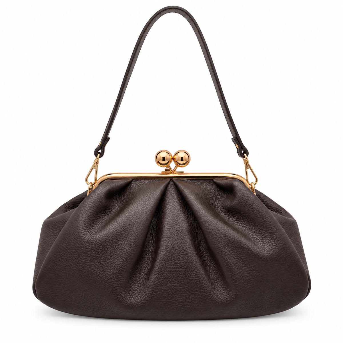 Sac à main en cuir à fermoir rétro GALLANTRY
