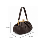 Sac à main en cuir à fermoir rétro GALLANTRY