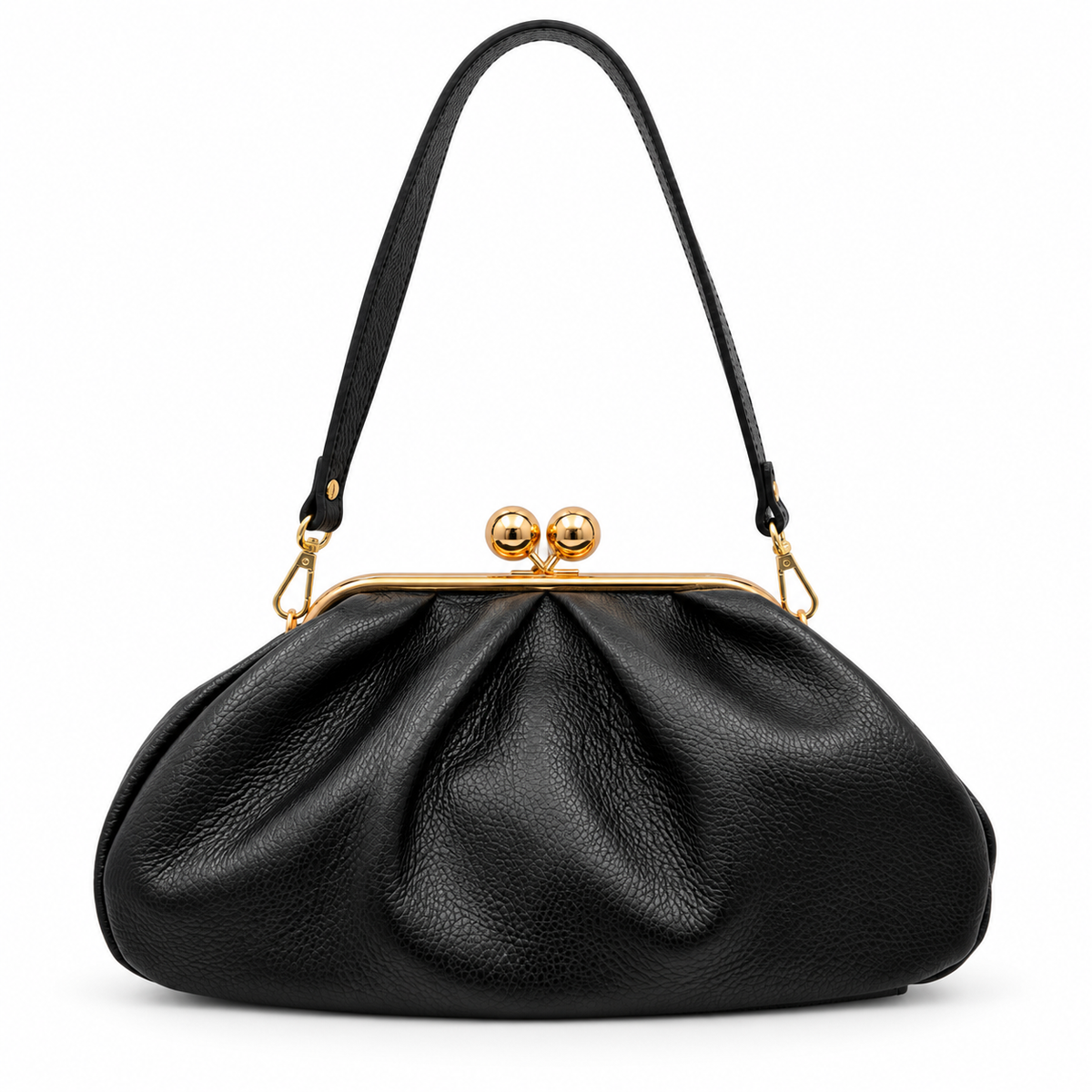 Sac à main en cuir à fermoir rétro GALLANTRY