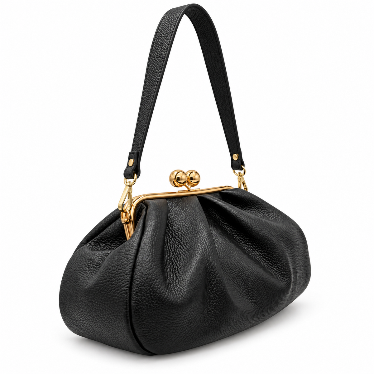 Sac à main en cuir à fermoir rétro GALLANTRY