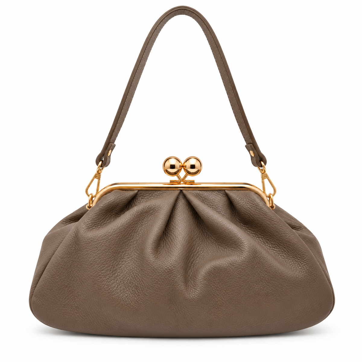 Sac à main en cuir à fermoir rétro GALLANTRY