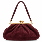 Sac à main en cuir suédé à fermoir rétro GALLANTRY