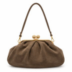 Sac à main en cuir suédé à fermoir rétro GALLANTRY