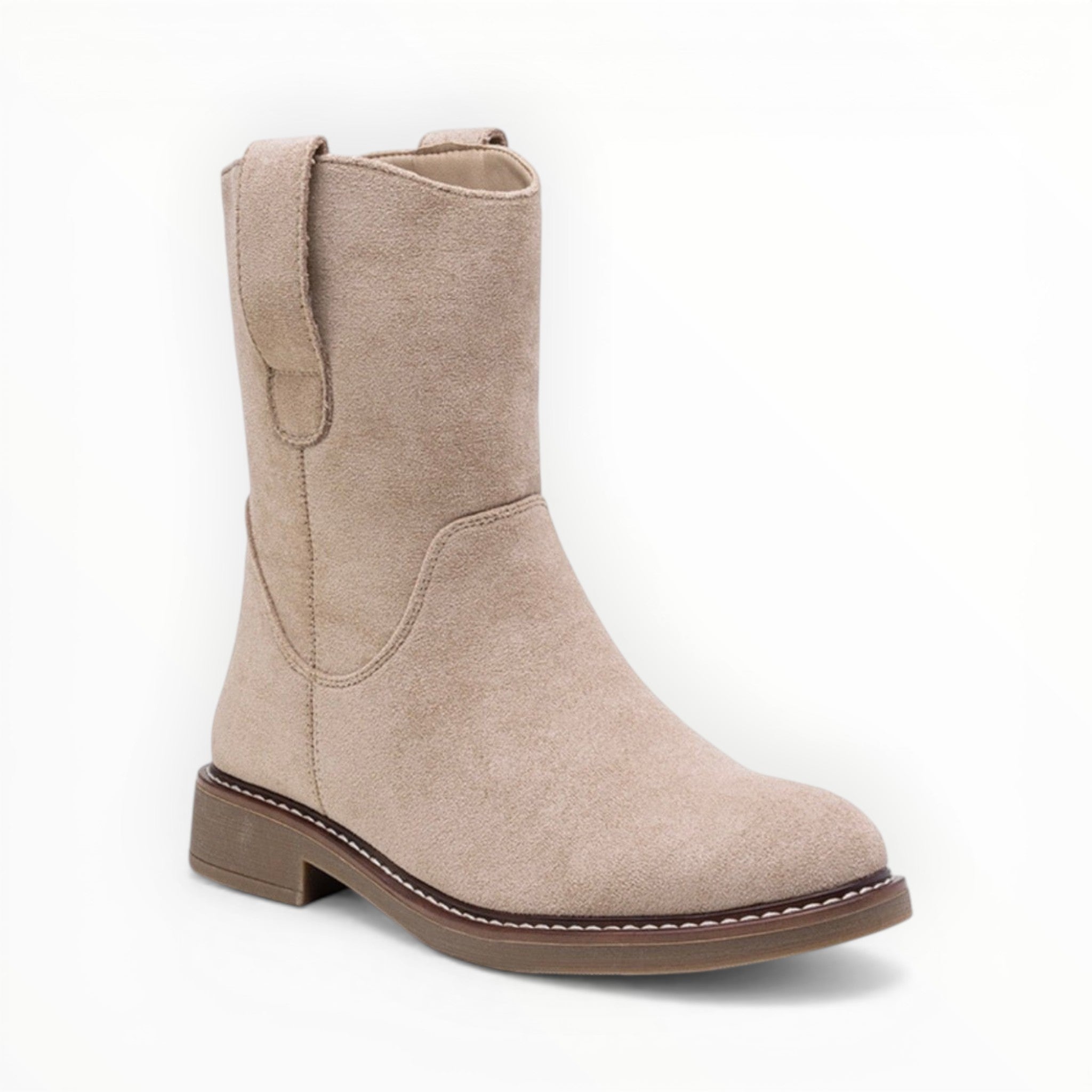 Bottines Suédine Élégantes LADY GLORY - Chaussures Femme - LADY GLORY
