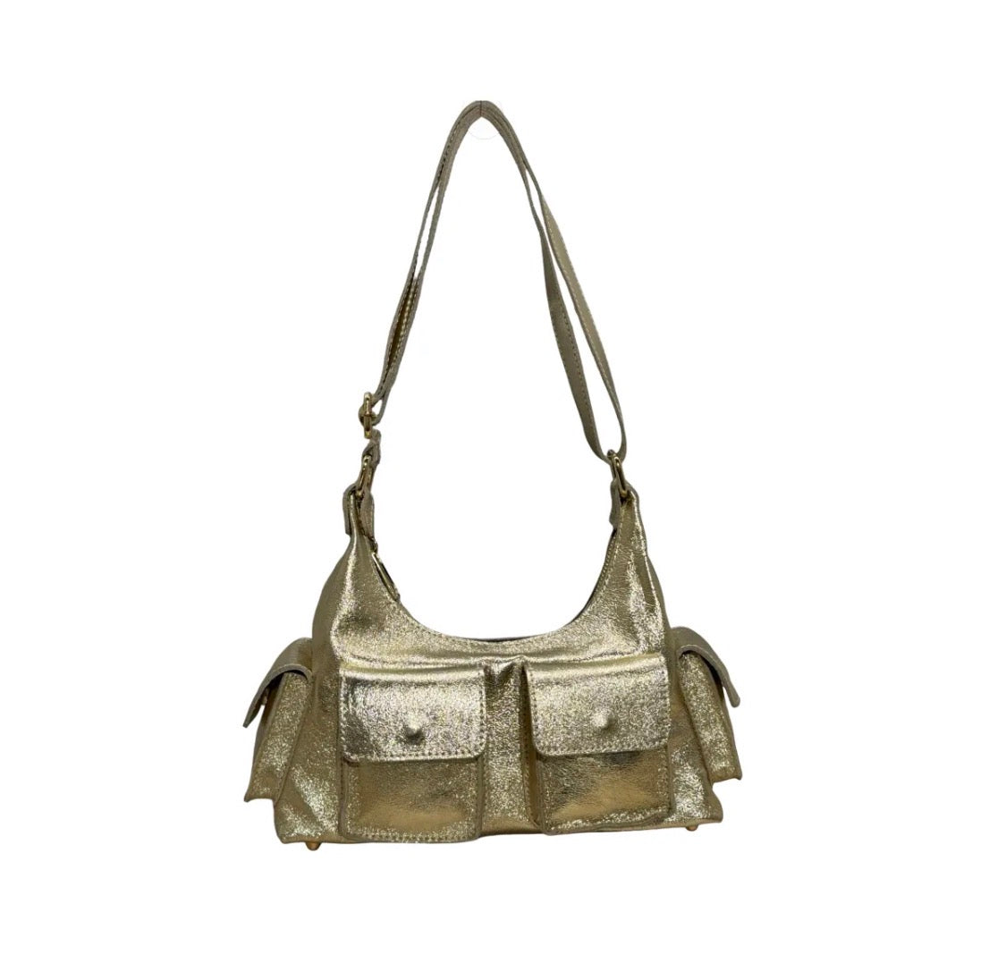 Sac Cuir Irisé  Multipoches Dollar LOUISA LEE