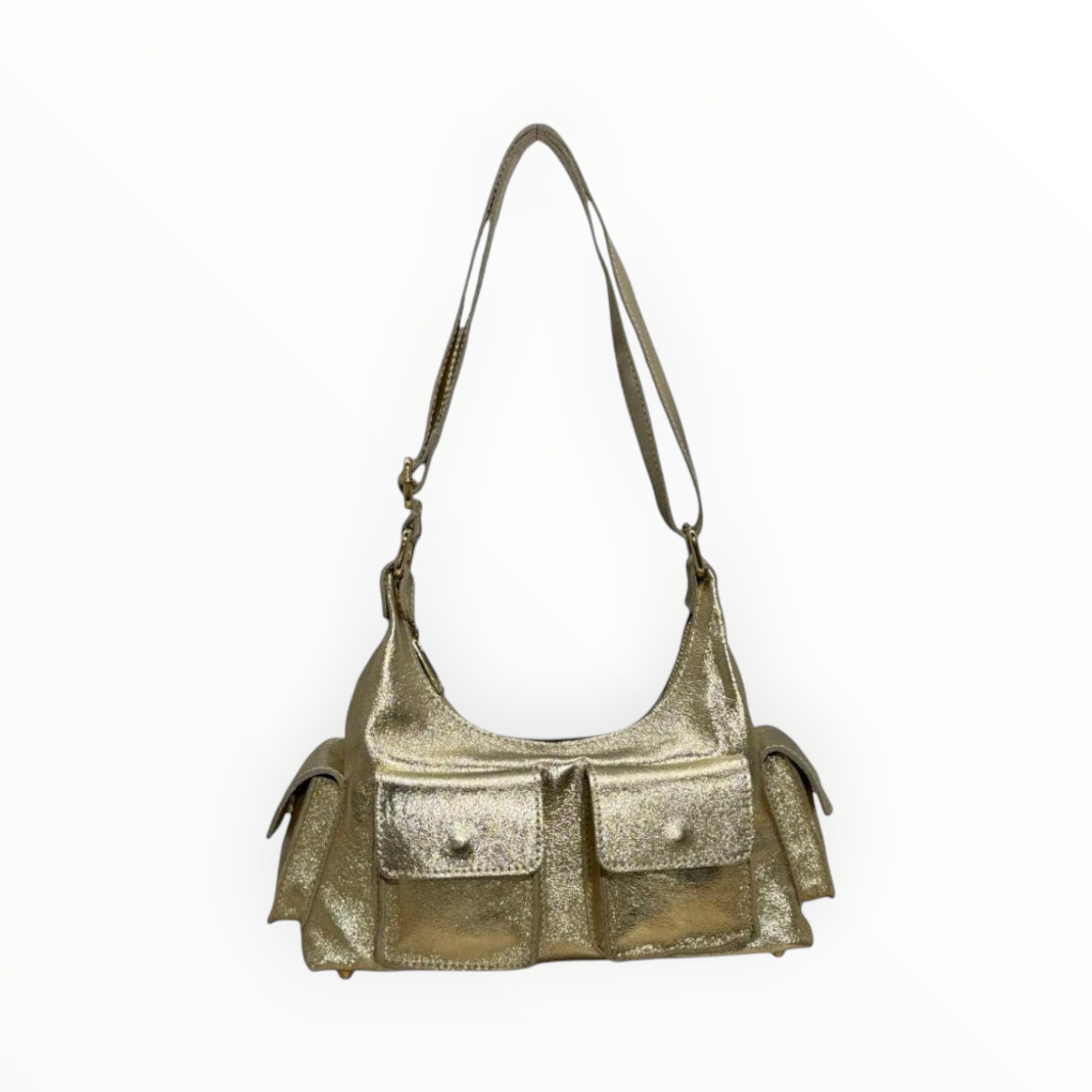 Sac Cuir Irisé Multipoches Dollar LOUISA LEE - Sacs - LOUISA LEE