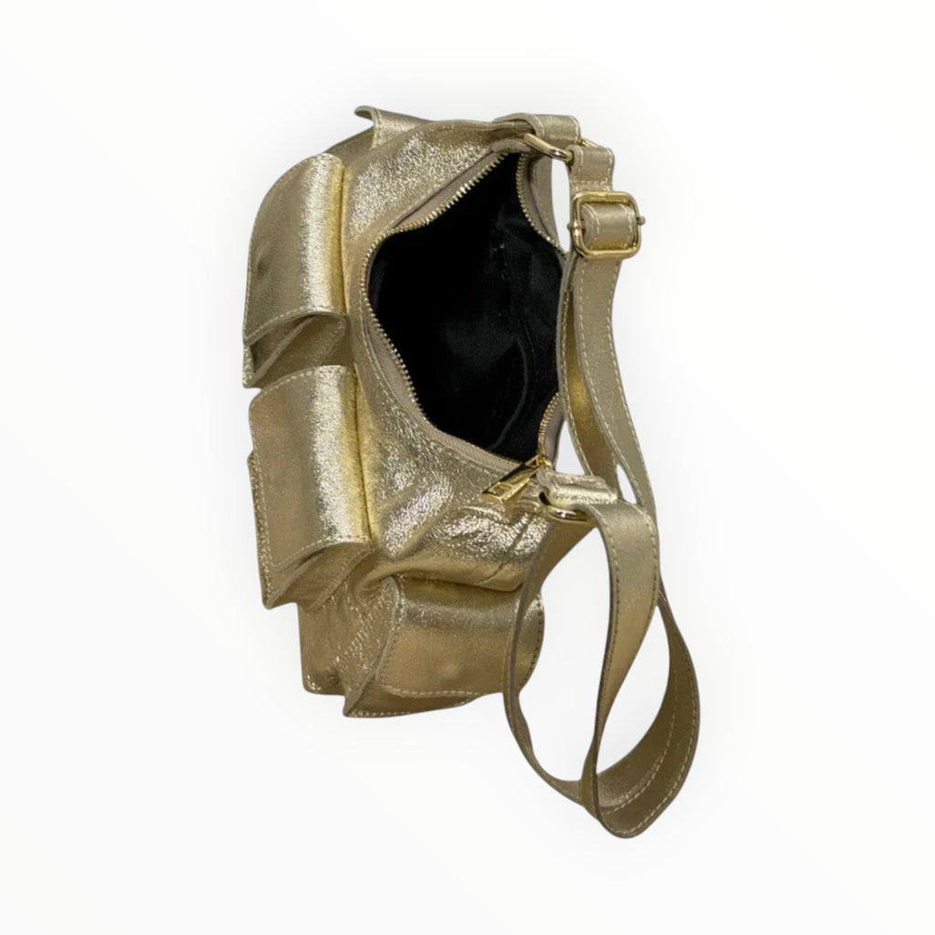 Sac Cuir Irisé Multipoches Dollar LOUISA LEE - Sacs - LOUISA LEE