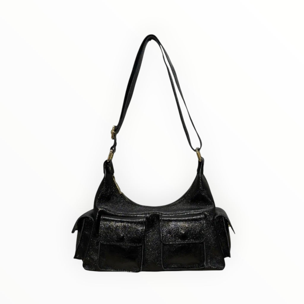 Sac Cuir Irisé Multipoches Dollar LOUISA LEE - Sacs - LOUISA LEE