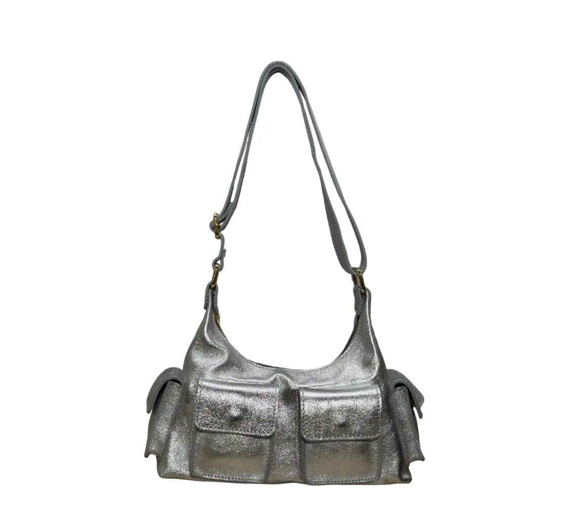 Sac Cuir Irisé  Multipoches Dollar LOUISA LEE