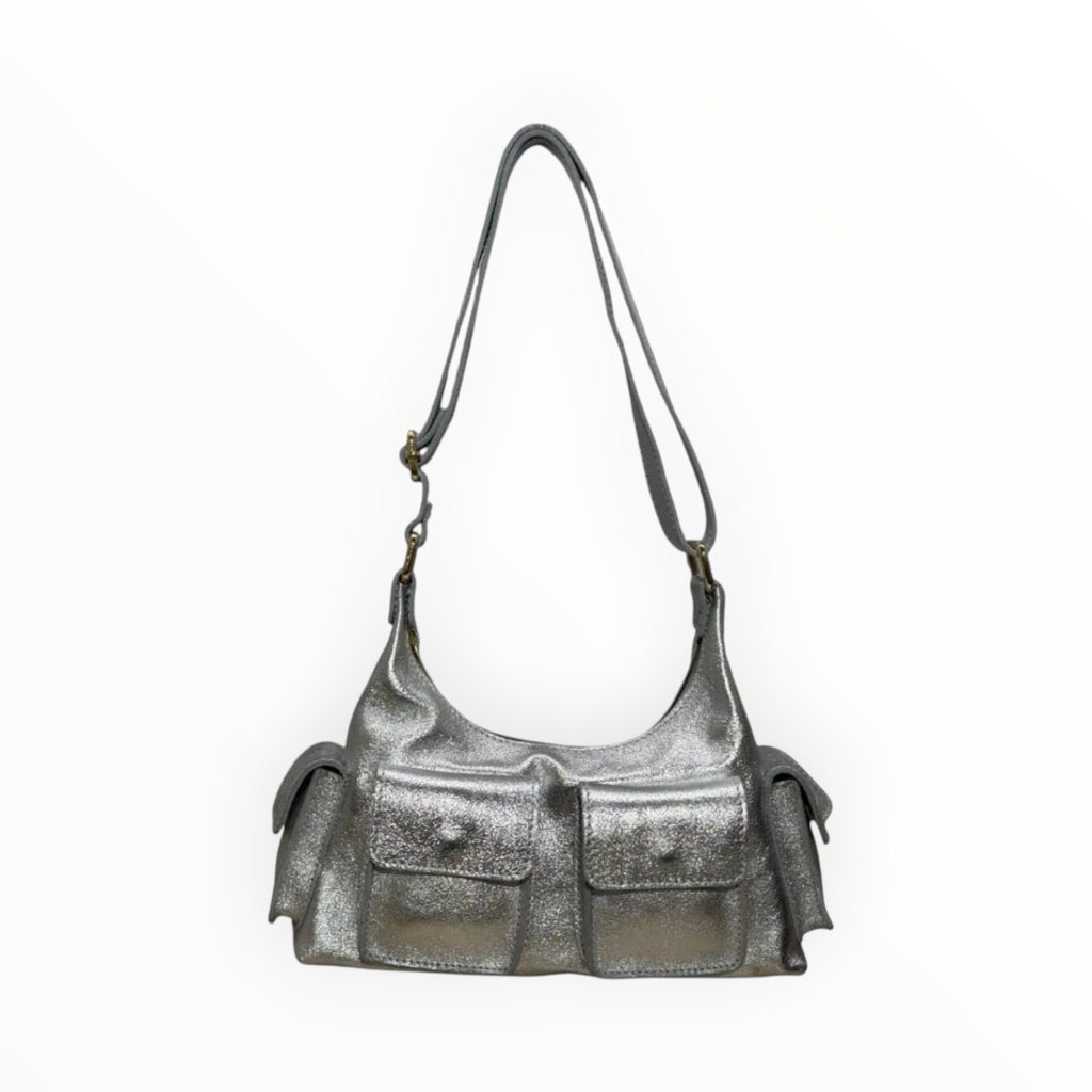 Sac Cuir Irisé Multipoches Dollar LOUISA LEE - Sacs - LOUISA LEE