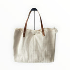 Sac Cabas Coton Lanière Cuir La Dolce Vita  LOUISA LEE
