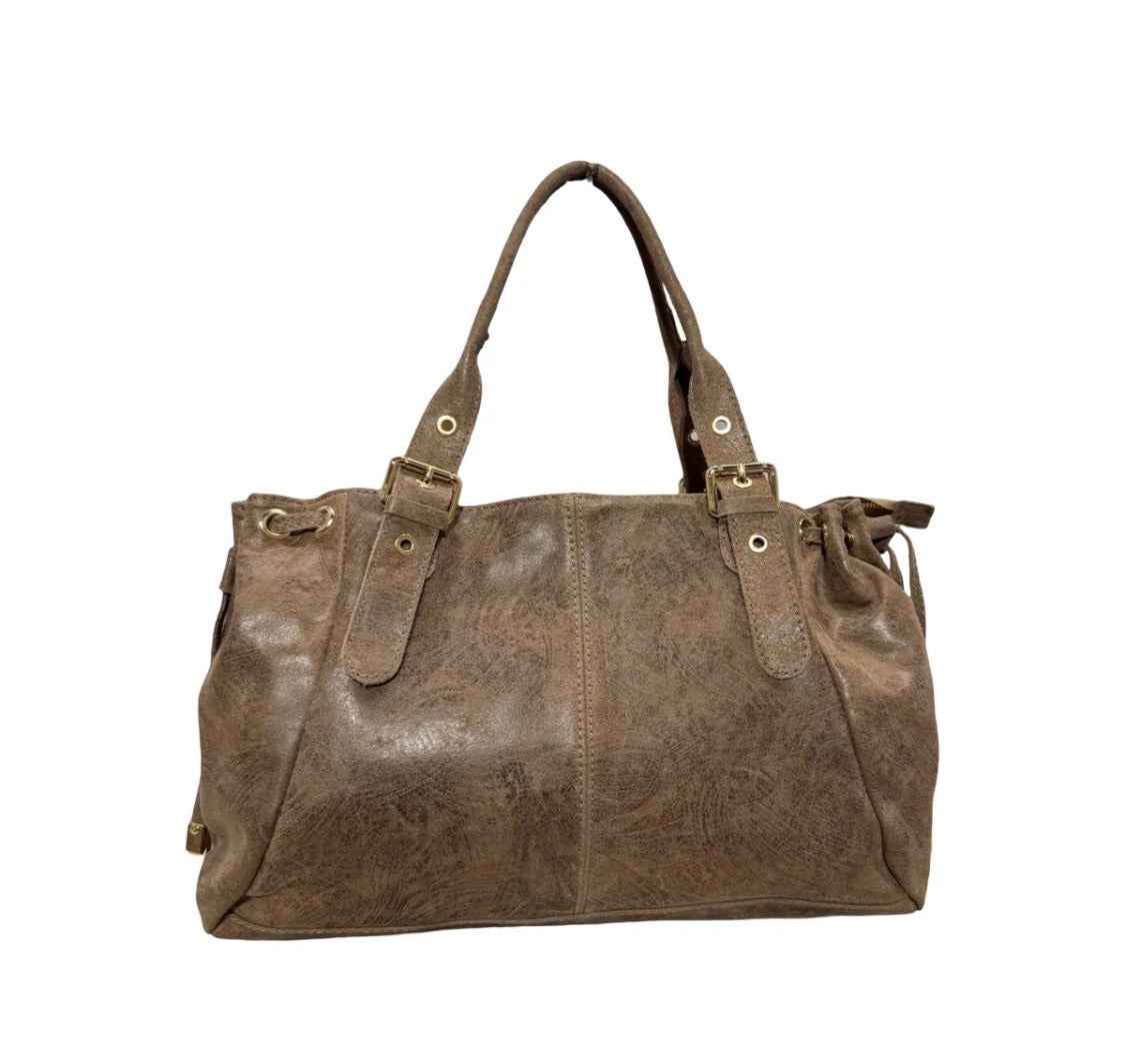 Sac Cabas Brossé Lacet  LOUISA LEE