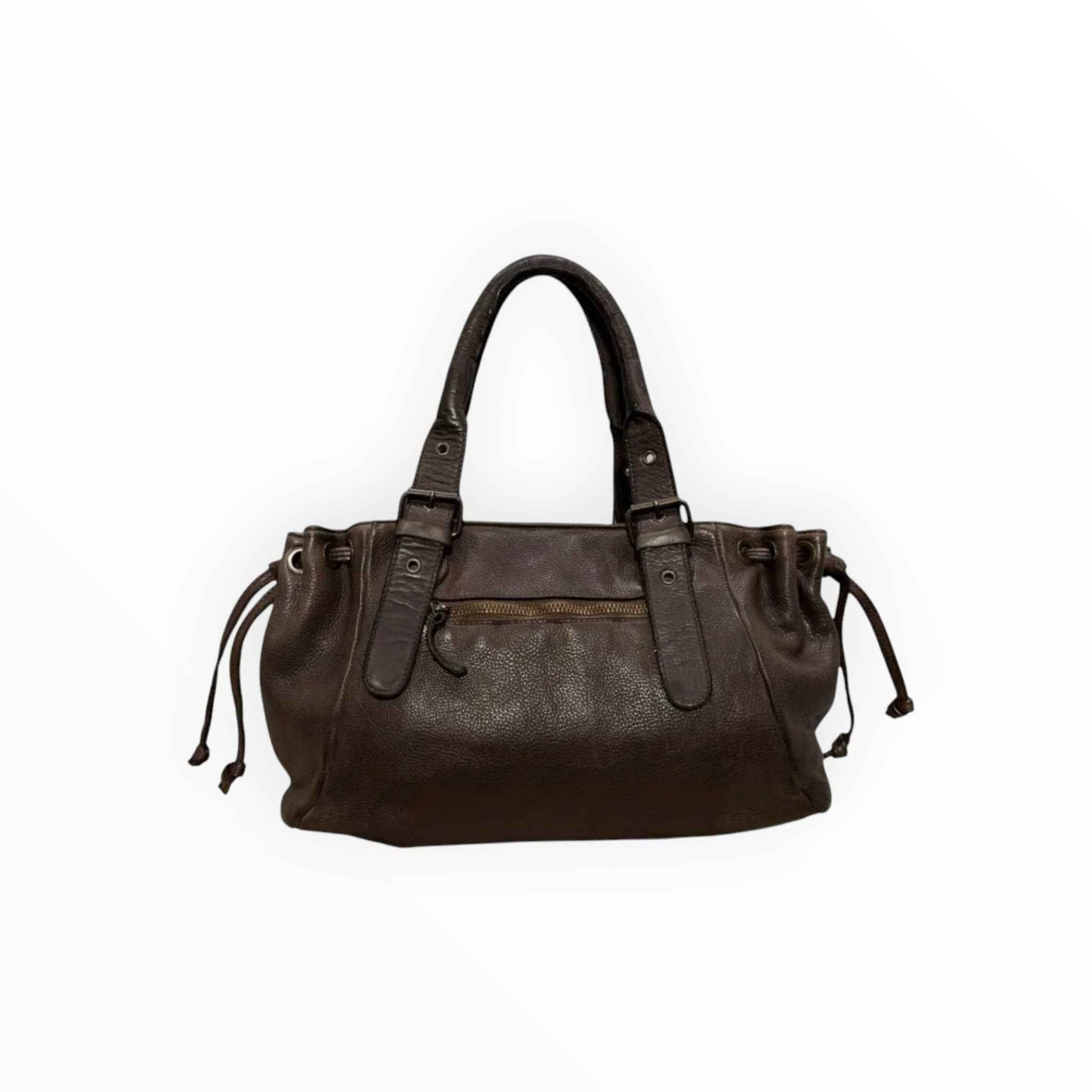 Sac Lacet Cuir Souple Washed Small LOUISA LEE