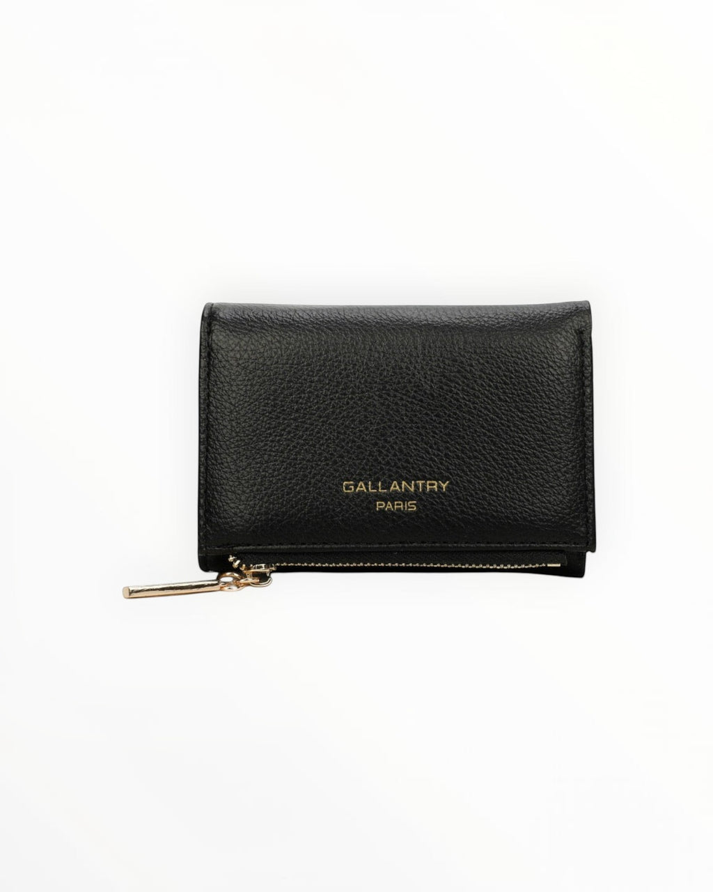 Portefeuille compact en cuir pour femme